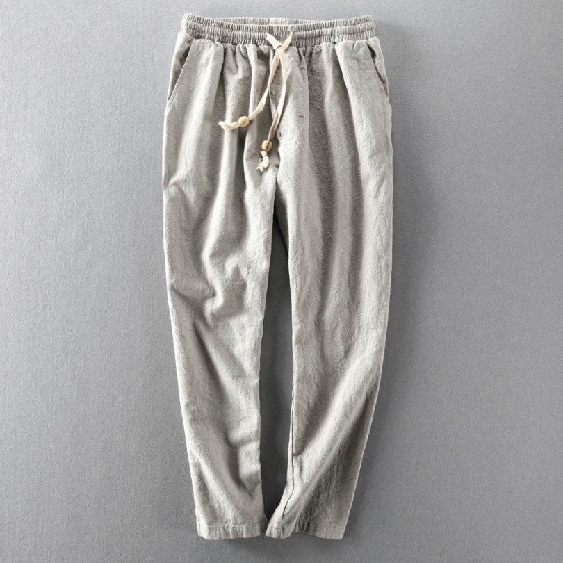Men's Cotton-Blend Japan-Style Casual Pants
