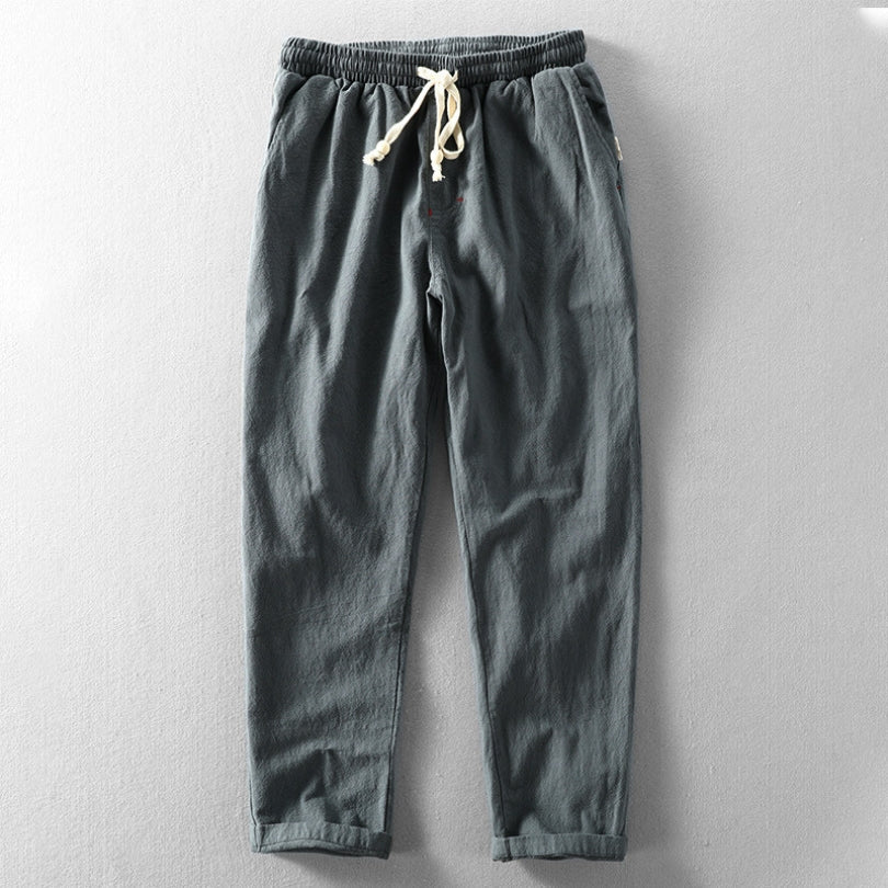 Men's Cotton-Blend Japan-Style Casual Pants
