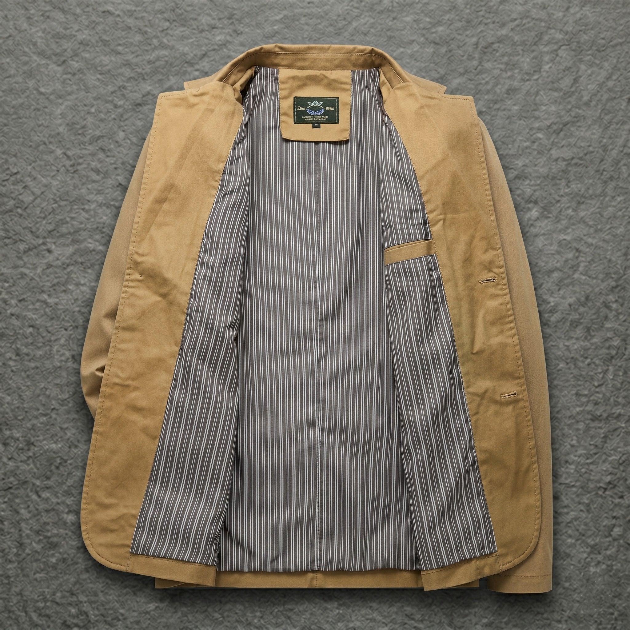 Men's Cotton-Blend Lapel Men's Blazer Jacket