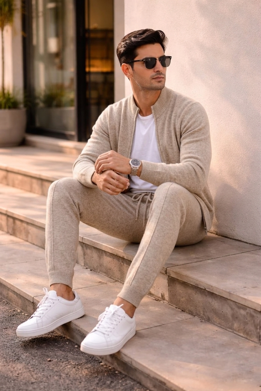 Men's Extra-Fine Merino Wool Sweater Set
