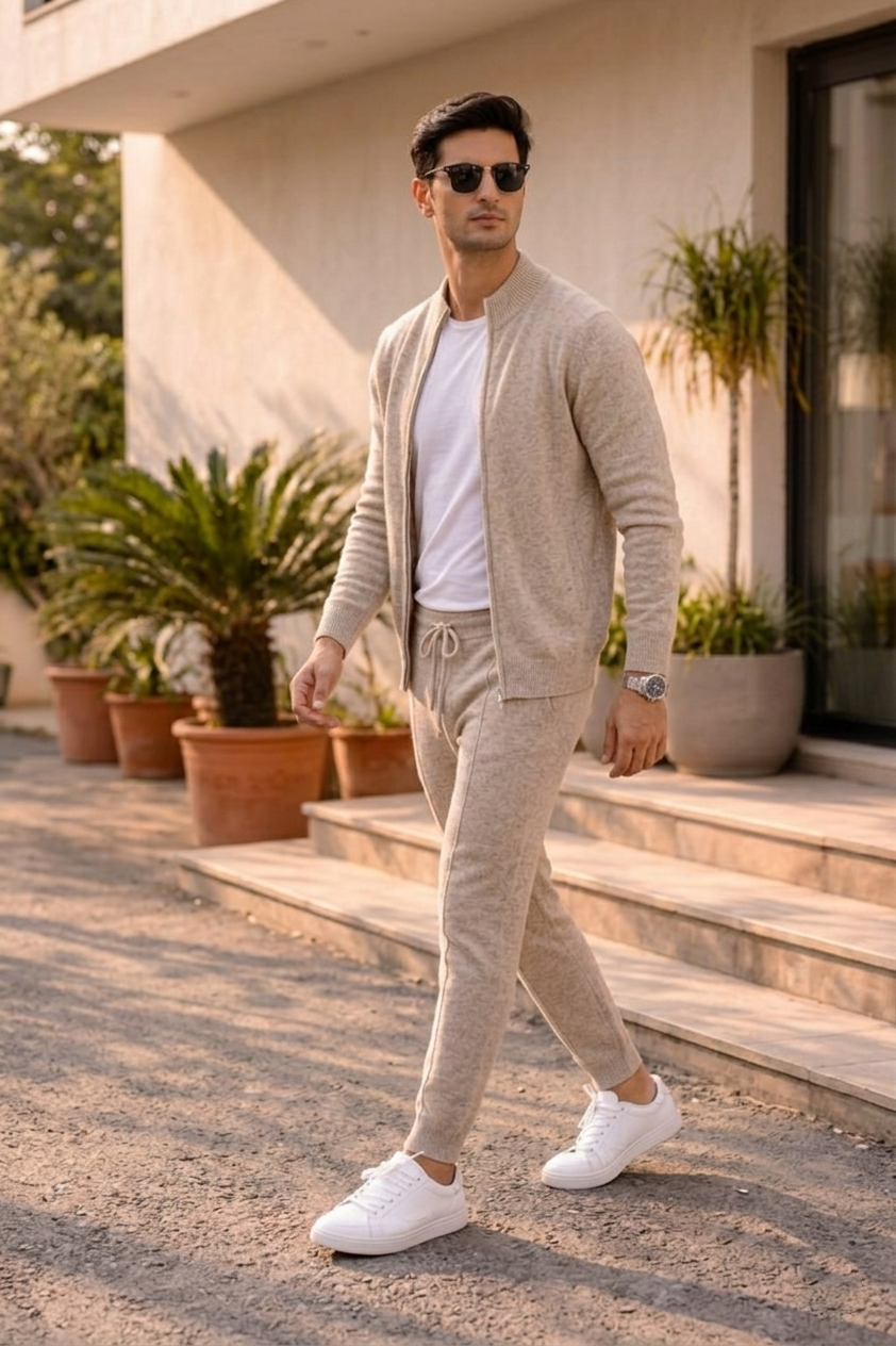 Men's Extra-Fine Merino Wool Sweater Set