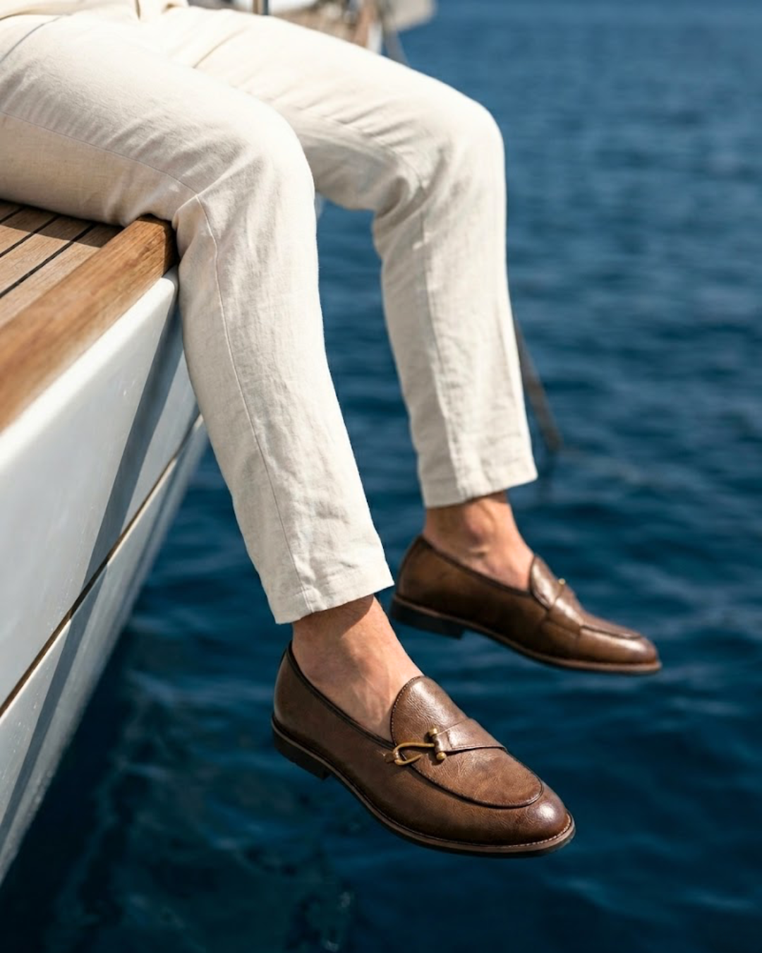 Men's Faux Leather Clip Loafer