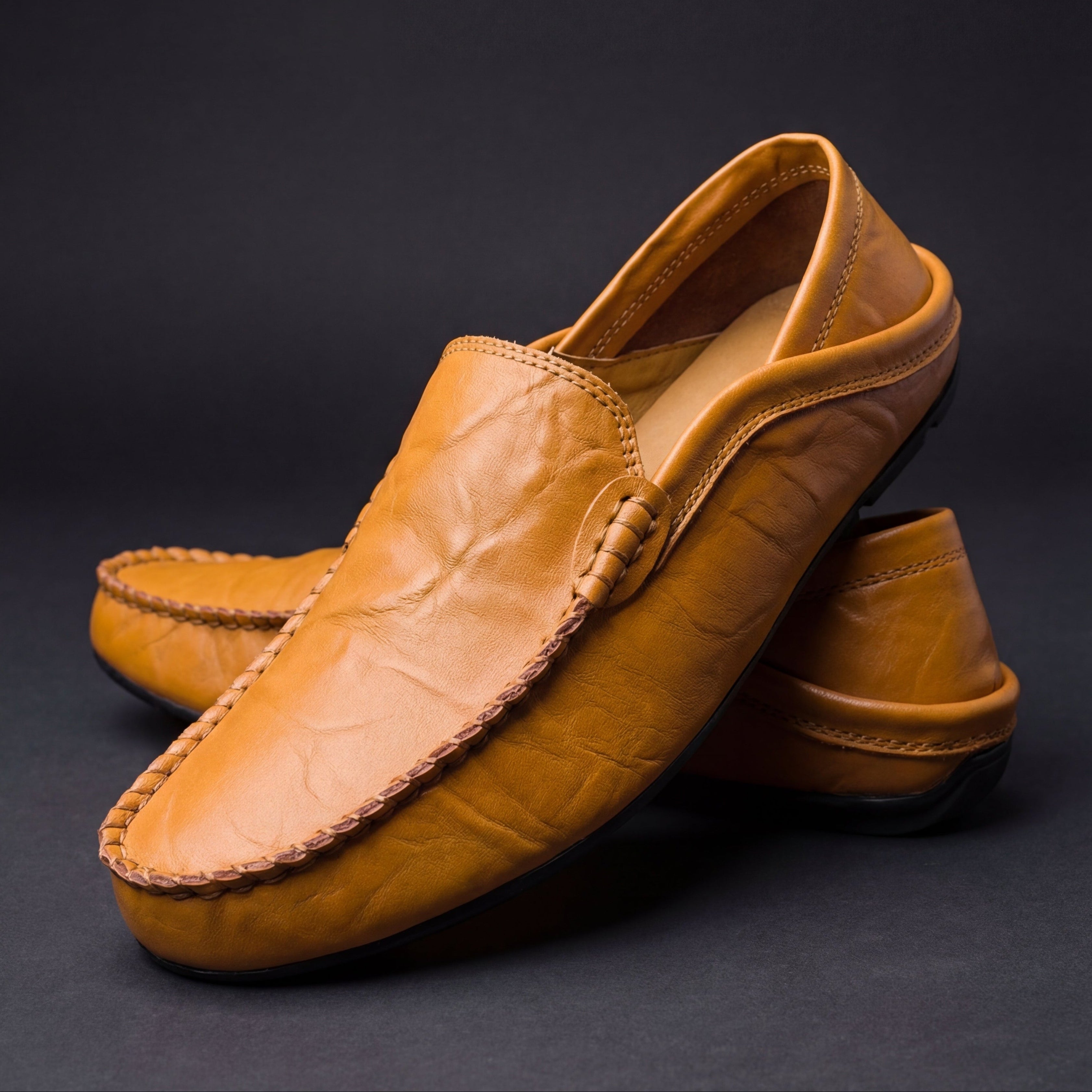 Men's Faux Leather Cushioned Comfort Loafers