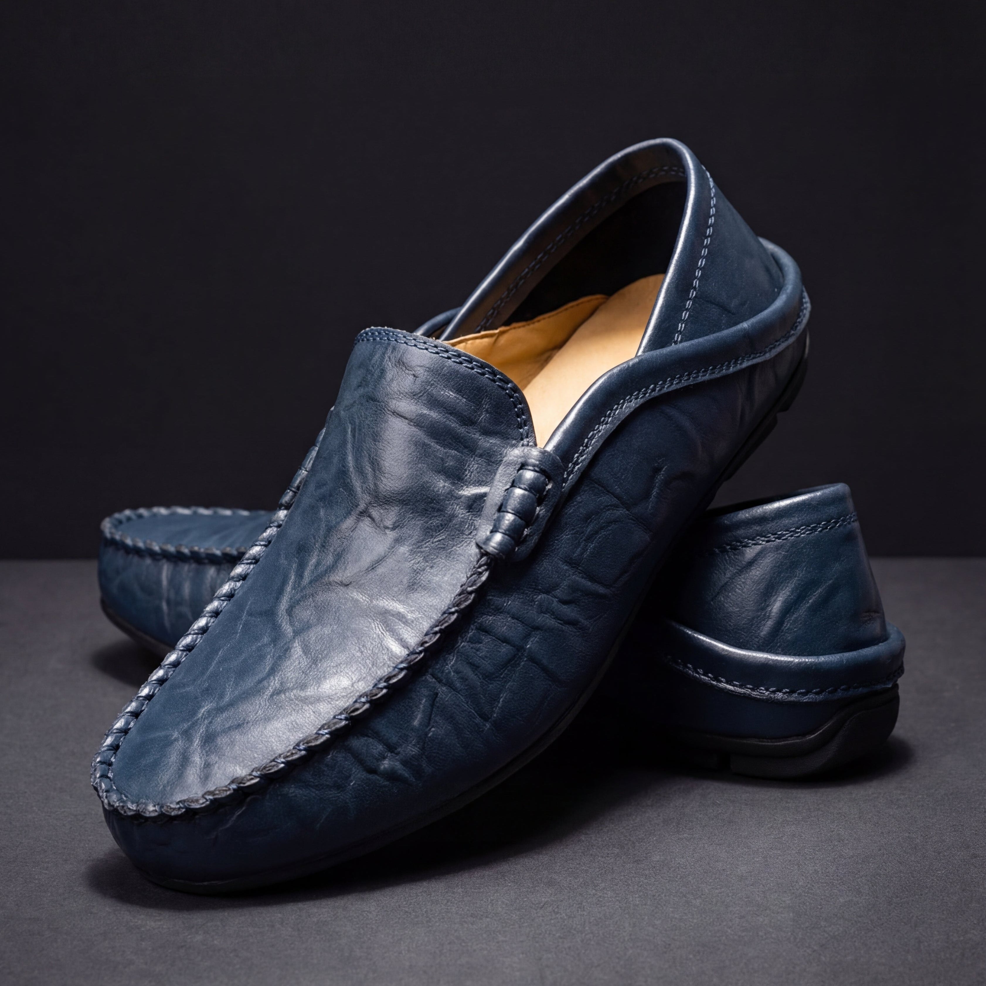 Men's Faux Leather Cushioned Comfort Loafers