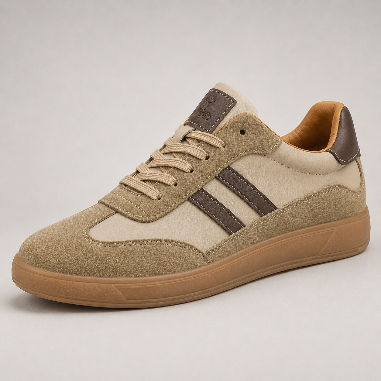 Men's Faux Leather Low-Top Sneaker