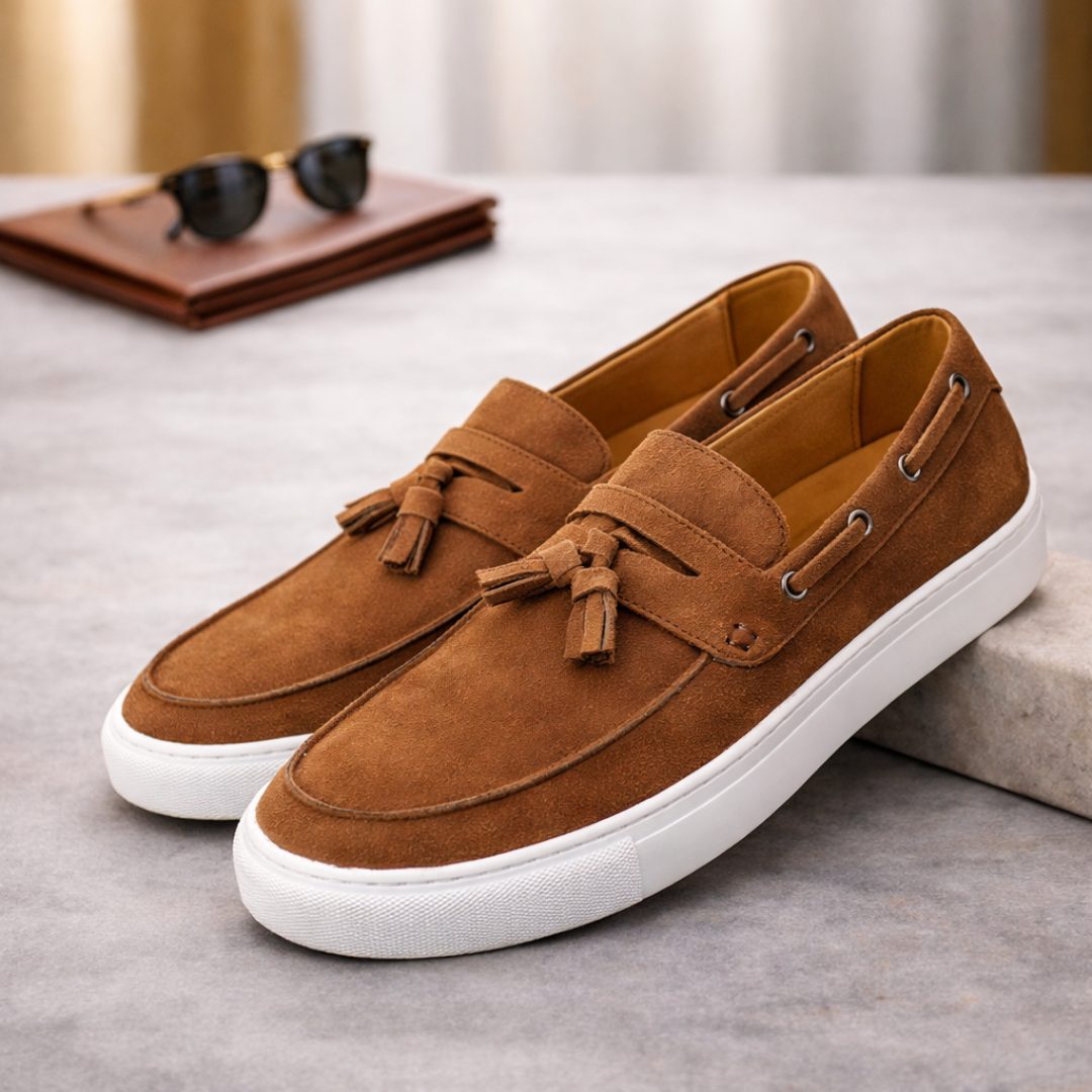 Men's Faux Suede Tassel Loafers