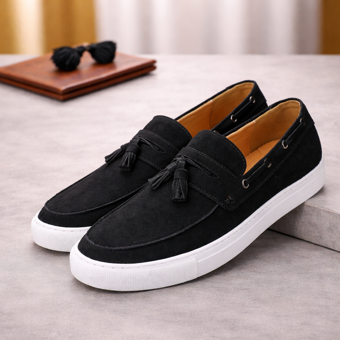 Men's Faux Suede Tassel Loafers