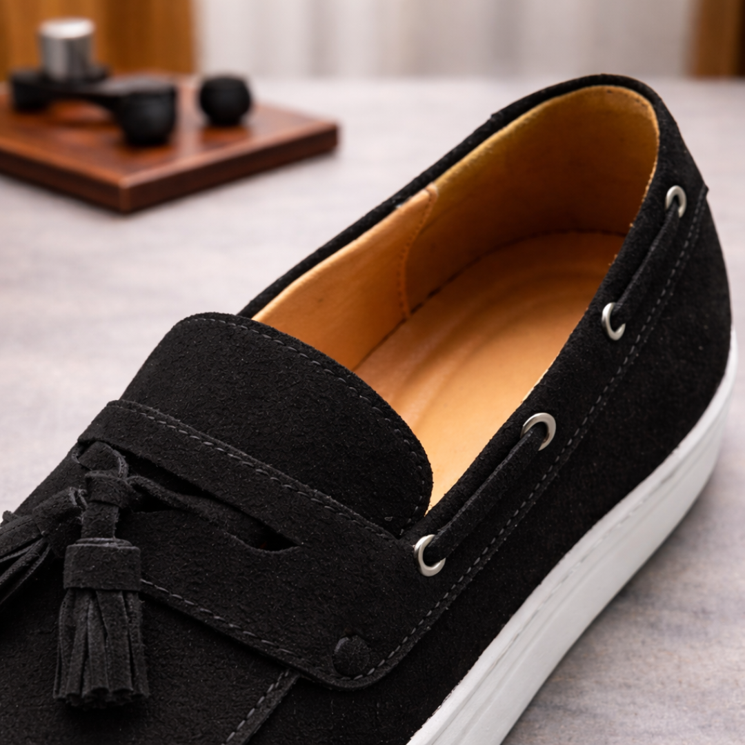 Men's Faux Suede Tassel Loafers