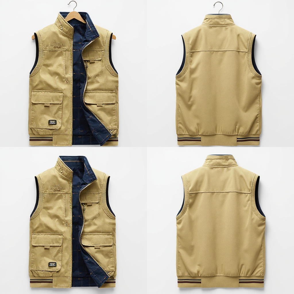 Men's Functional Utility Vest with Multiple Pockets