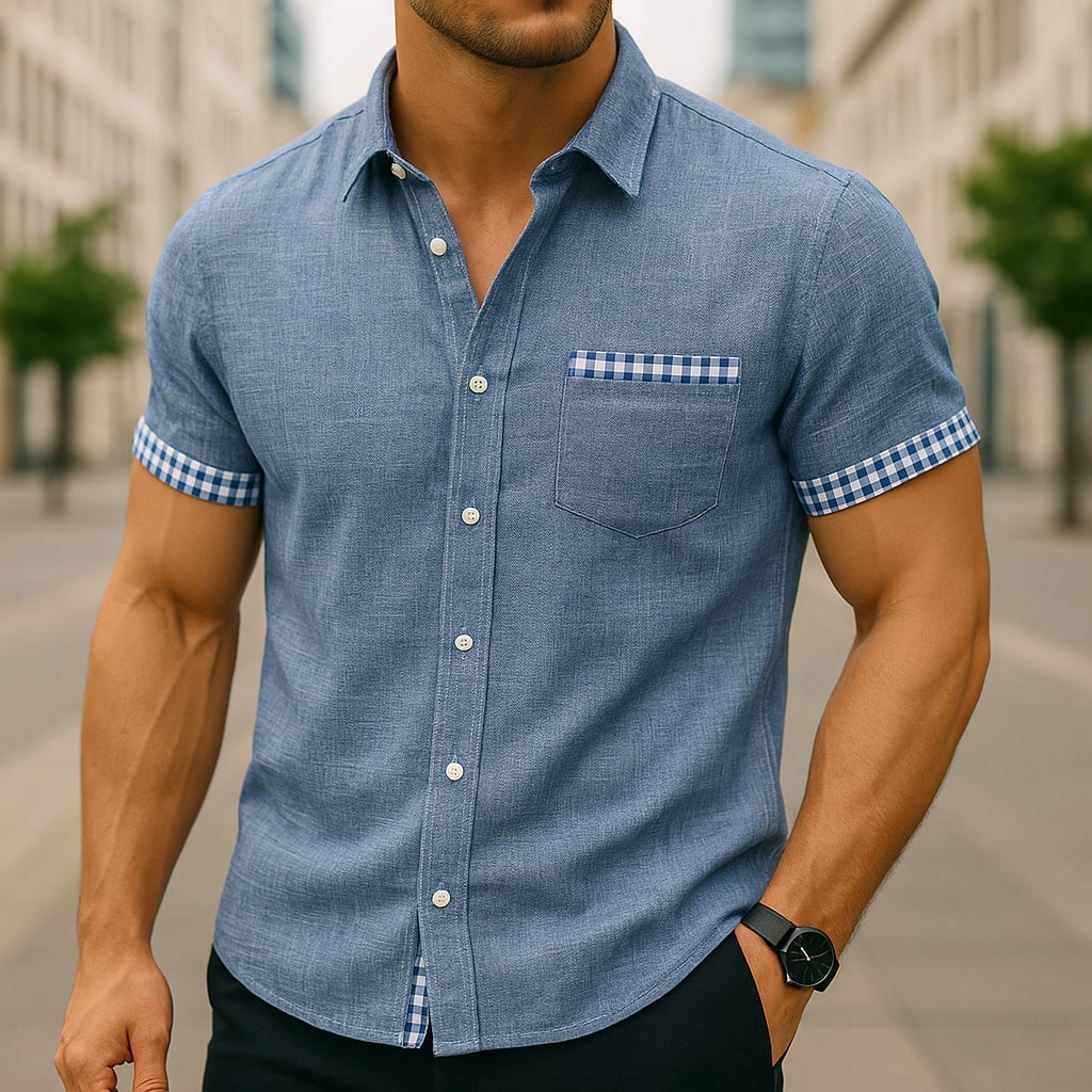 Men's Gossamer Linen Button-Down Shirt