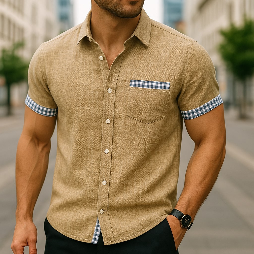 Men's Gossamer Linen Button-Down Shirt