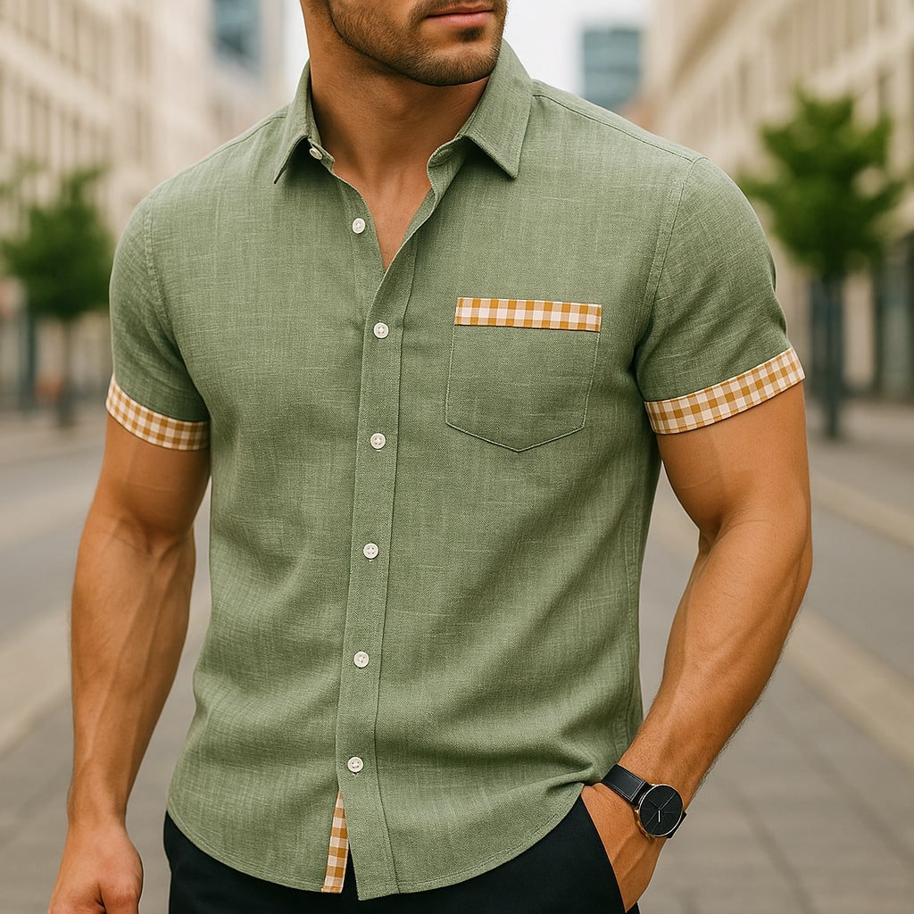 Men's Gossamer Linen Button-Down Shirt