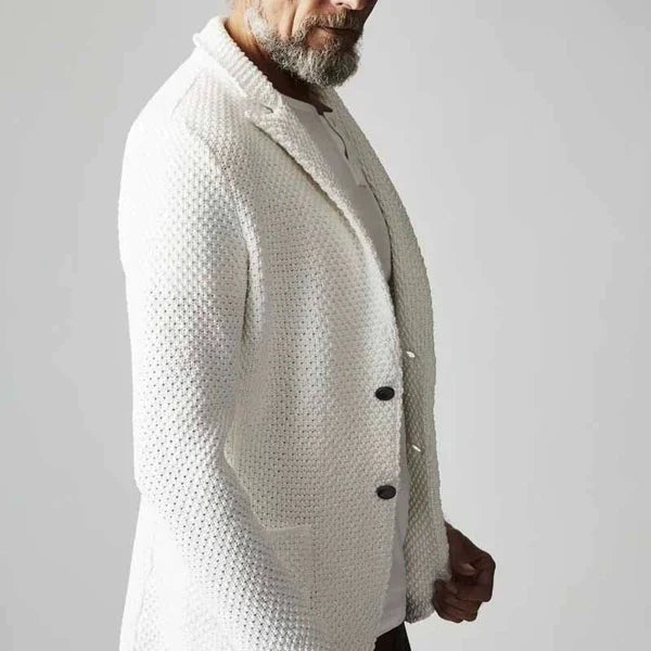 Men's Herringbone Tailored Blazer Jacket