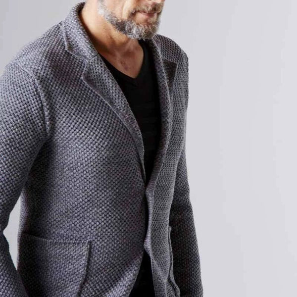 Men's Herringbone Tailored Blazer Jacket