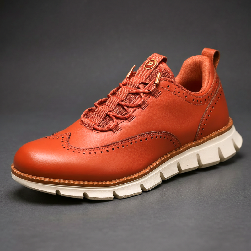 Men's Hybrid Wingtip Sneaker with Cushioned Footbed