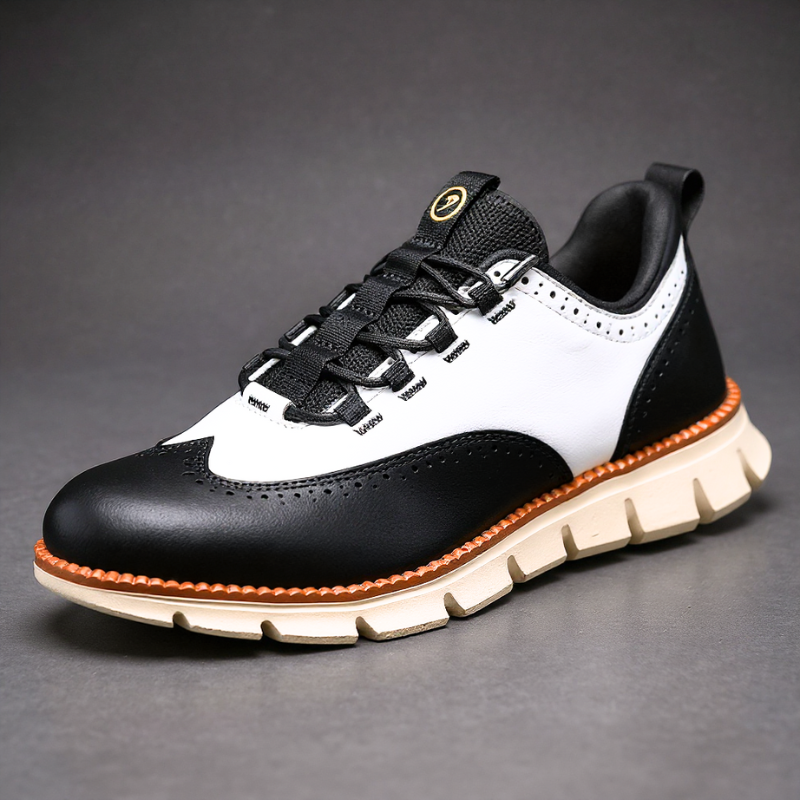 Men's Hybrid Wingtip Sneaker with Cushioned Footbed
