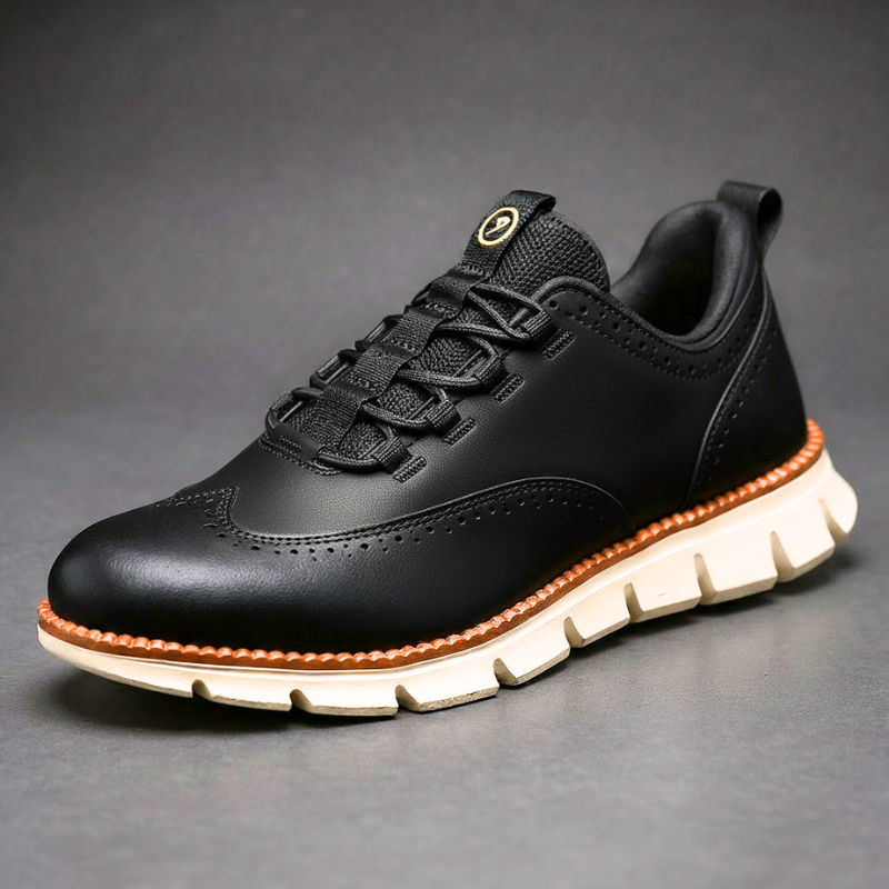 Men's Hybrid Wingtip Sneaker with Cushioned Footbed