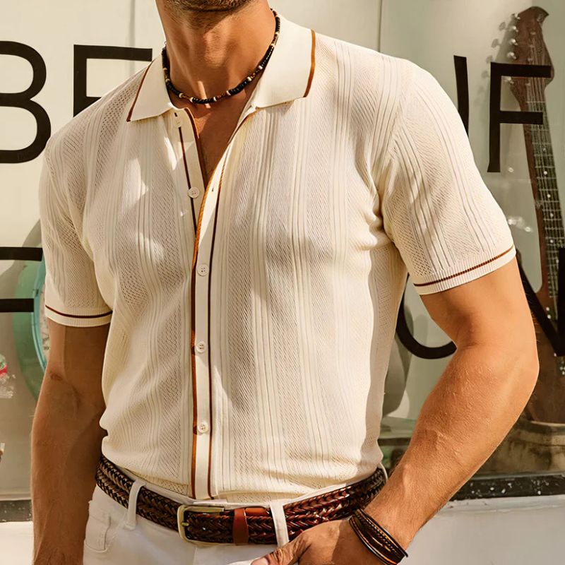 Men's Ice Silk Breathable Polo Shirt