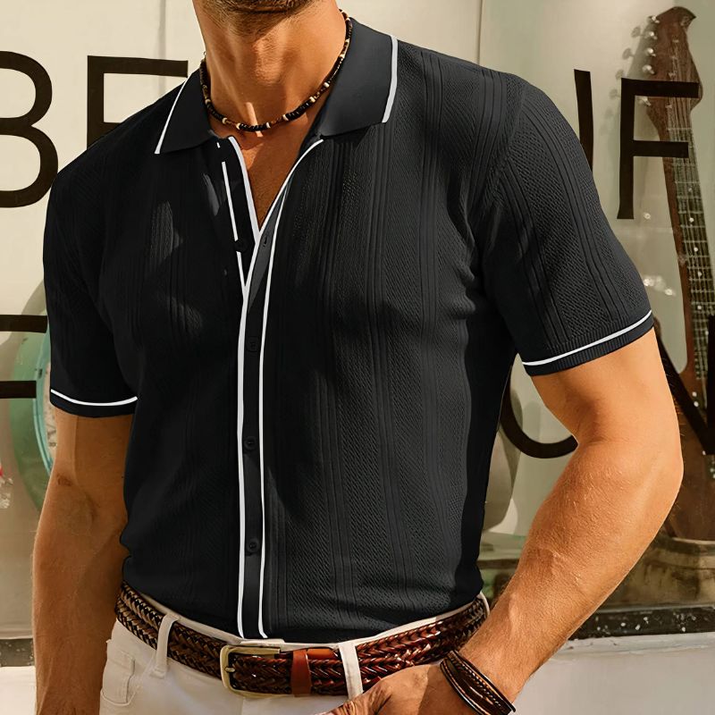 Men's Ice Silk Breathable Polo Shirt
