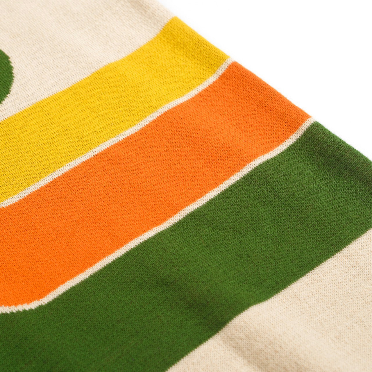 Men's Knit Polo Shirt with 70s Geometric Graphic