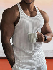Men's Knitted Gym Tank Top