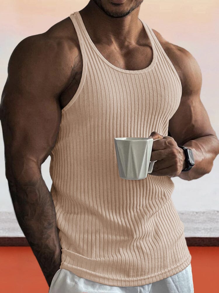 Men's Knitted Gym Tank Top