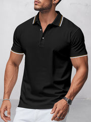 Men's Lightweight Breathable Pique Polo Shirt