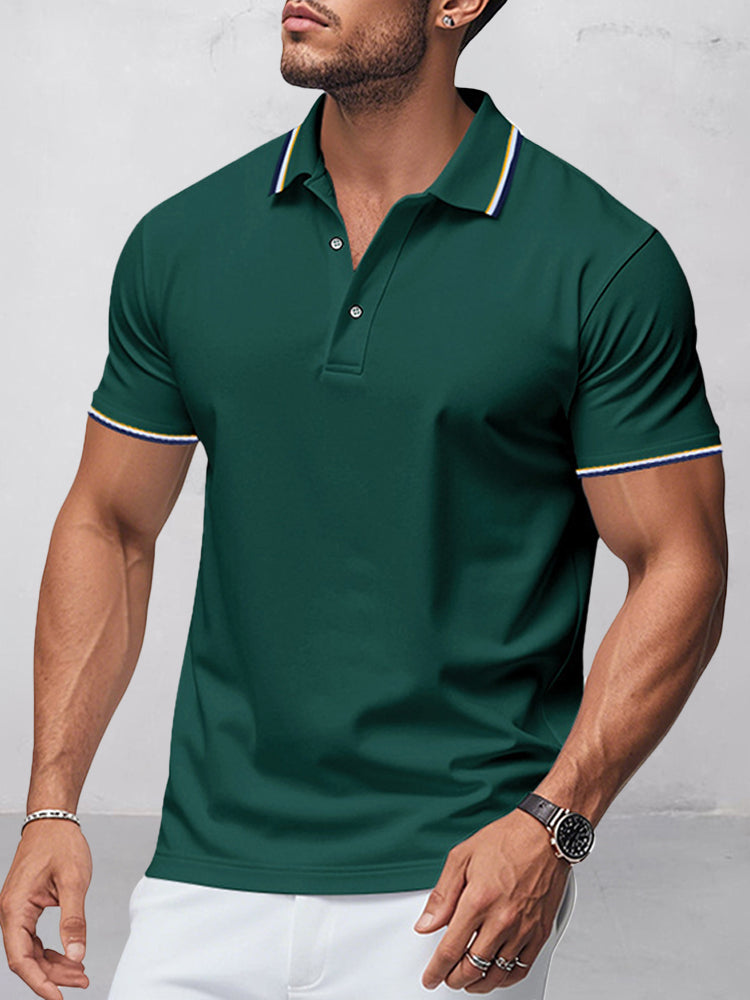 Men's Lightweight Breathable Pique Polo Shirt