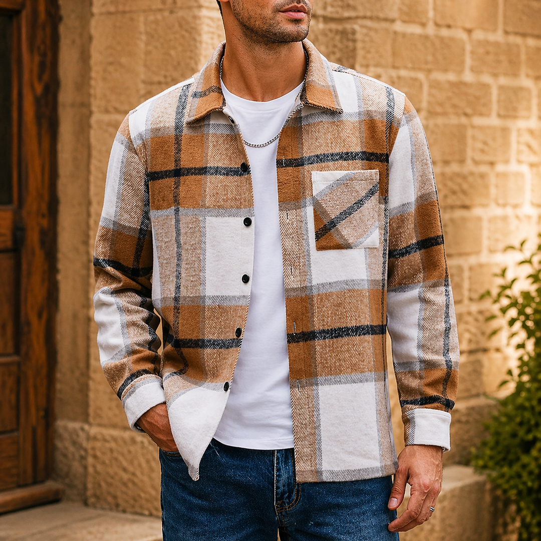 Men's Lightweight Casual Button-Down Shirt