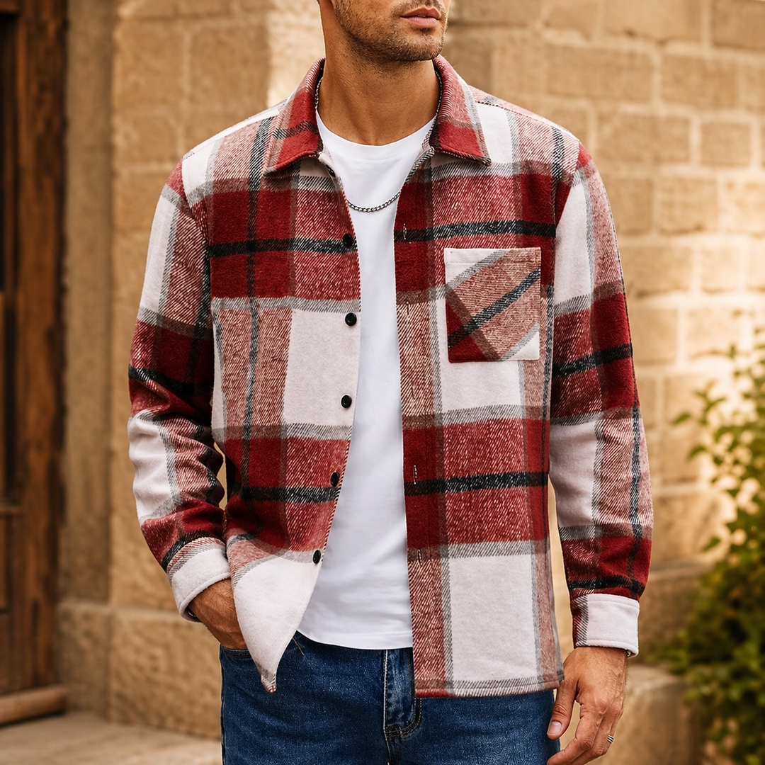Men's Lightweight Casual Button-Down Shirt