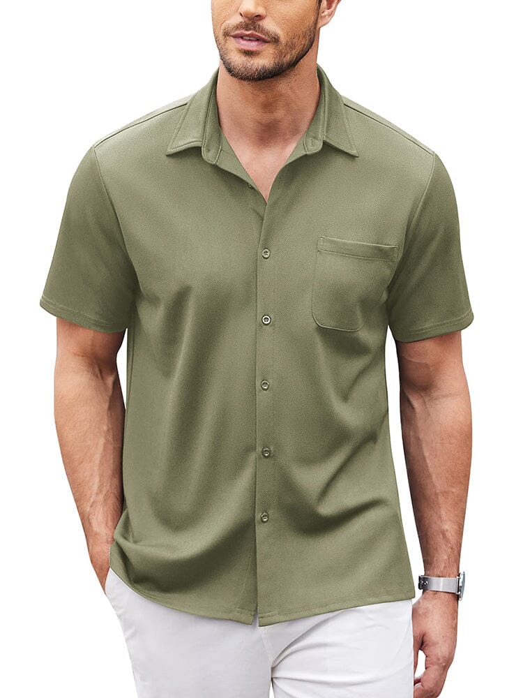 Men's Lightweight Casual Button-Down Shirt