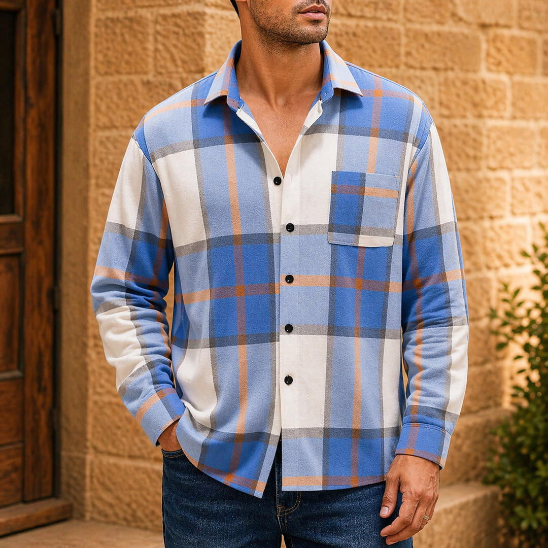 Men's Lightweight Casual Button-Down Shirt