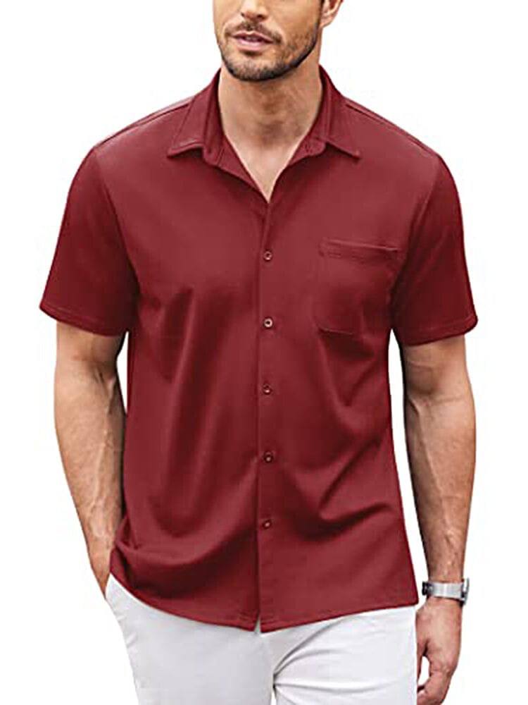 Men's Lightweight Casual Button-Down Shirt