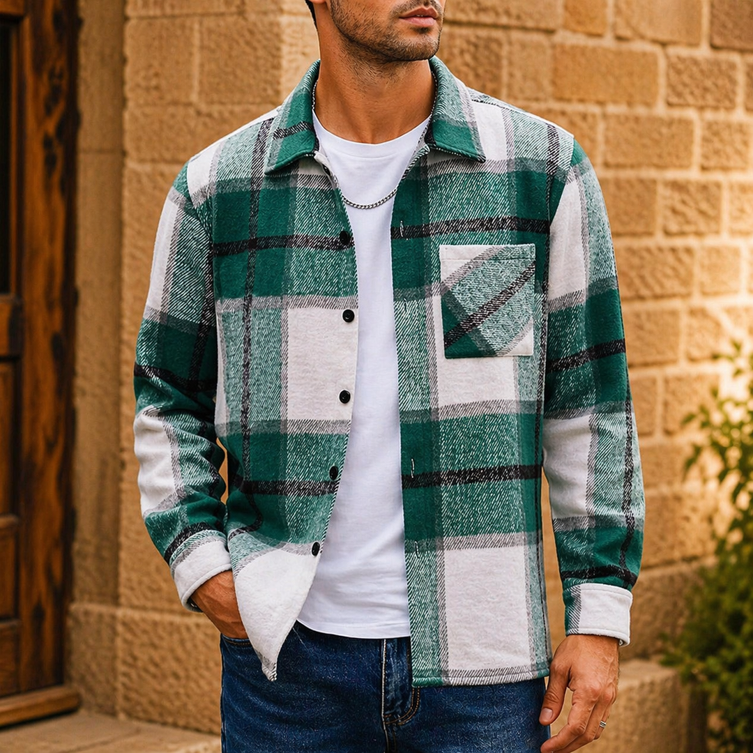 Men's Lightweight Casual Button-Down Shirt