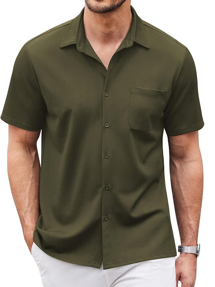 Men's Lightweight Casual Button-Down Shirt