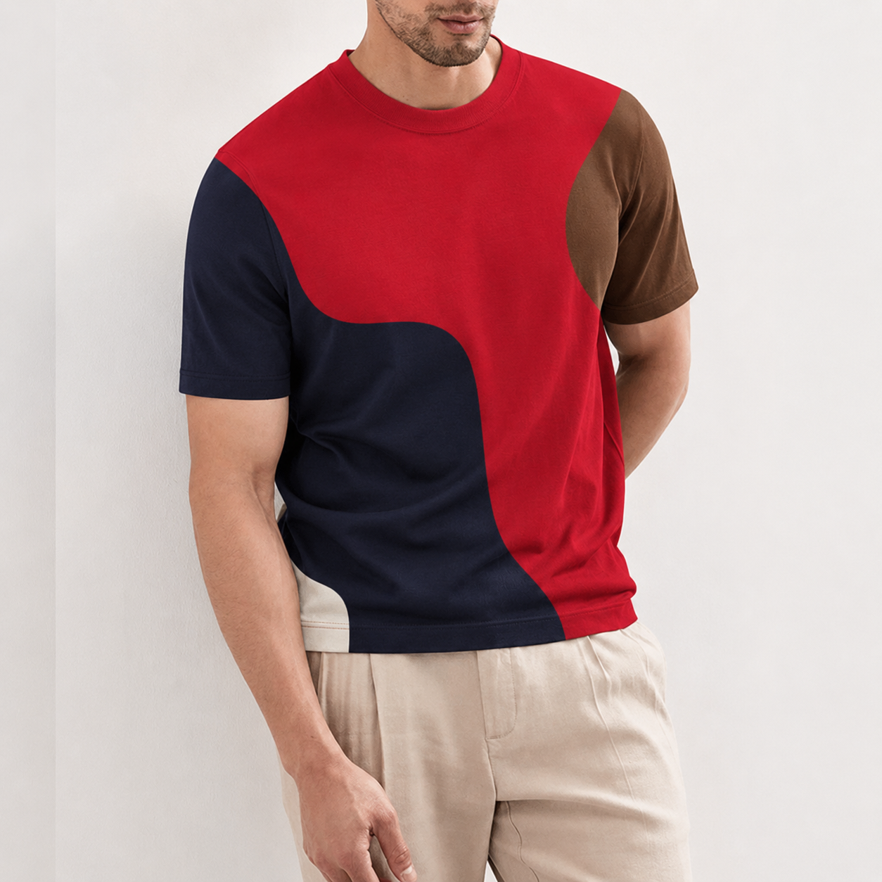 Men's Lightweight Cotton-Blend Graphic T Shirt