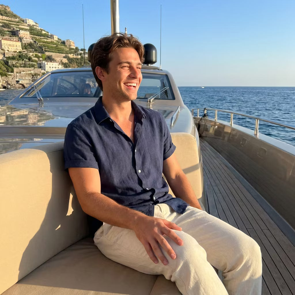 Men's Lightweight Cotton-Linen Summer Outfit