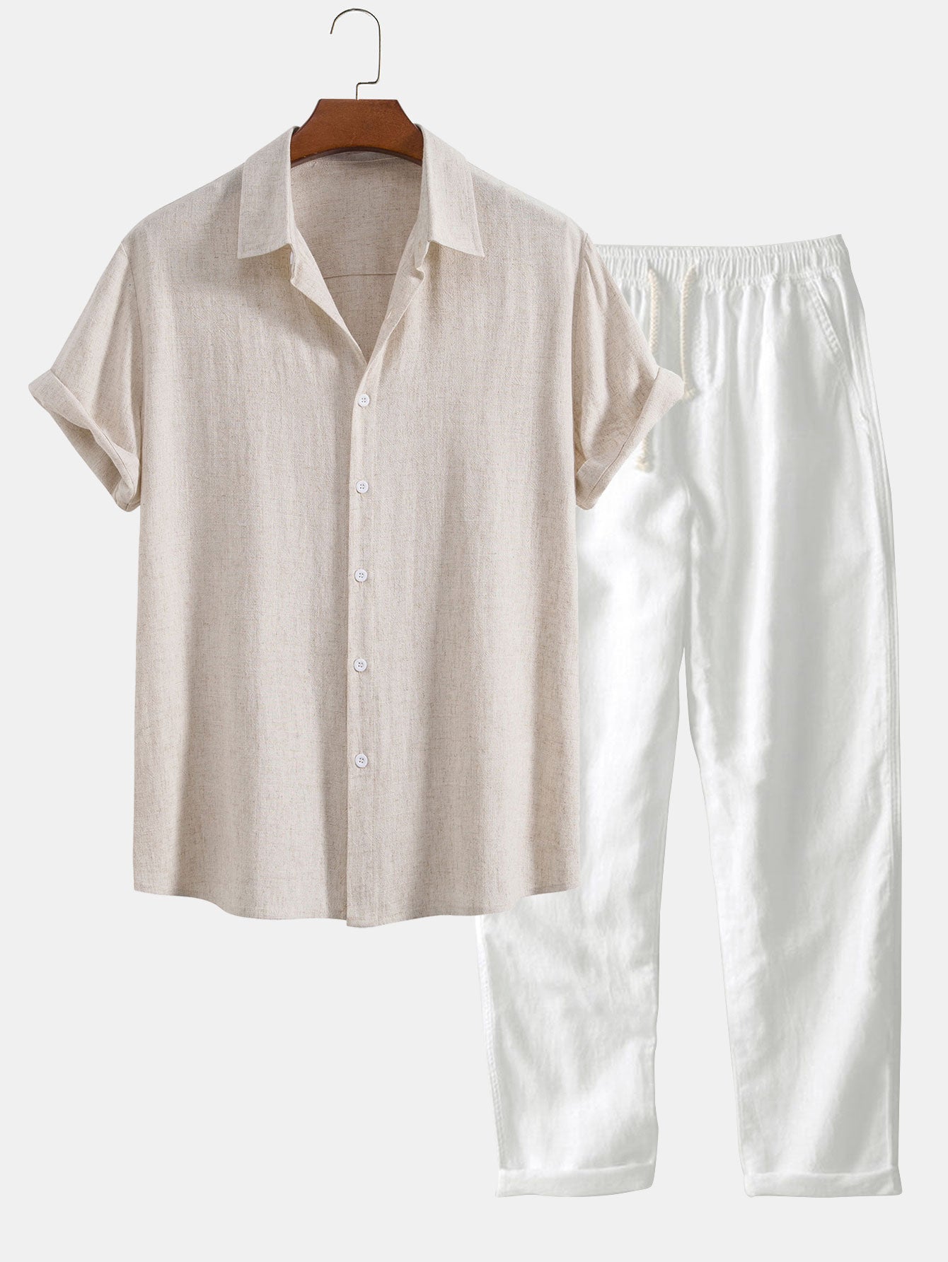 Men's Lightweight Cotton-Linen Summer Outfit
