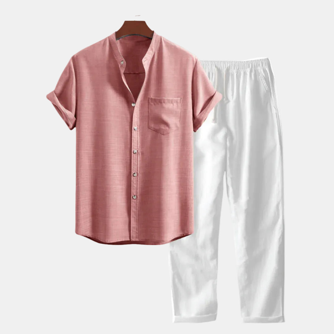 Men's Lightweight Cotton-Linen Summer Outfit