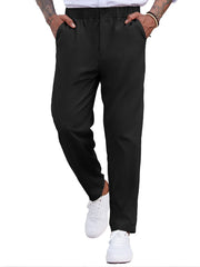 Men's Lightweight Drawstring Elastic Waist Pants