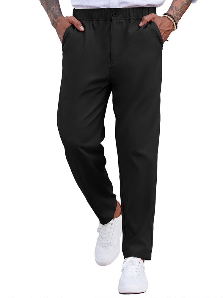 Men's Lightweight Drawstring Elastic Waist Pants