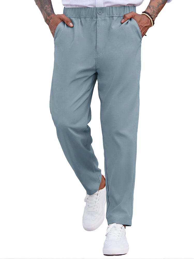 Men's Lightweight Drawstring Elastic Waist Pants