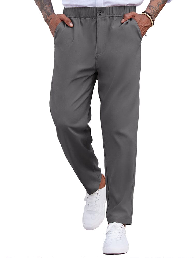 Men's Lightweight Drawstring Elastic Waist Pants
