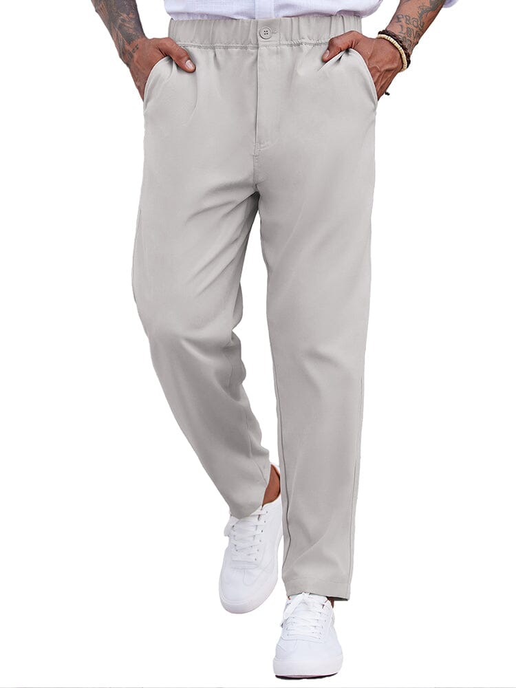 Men's Lightweight Drawstring Elastic Waist Pants