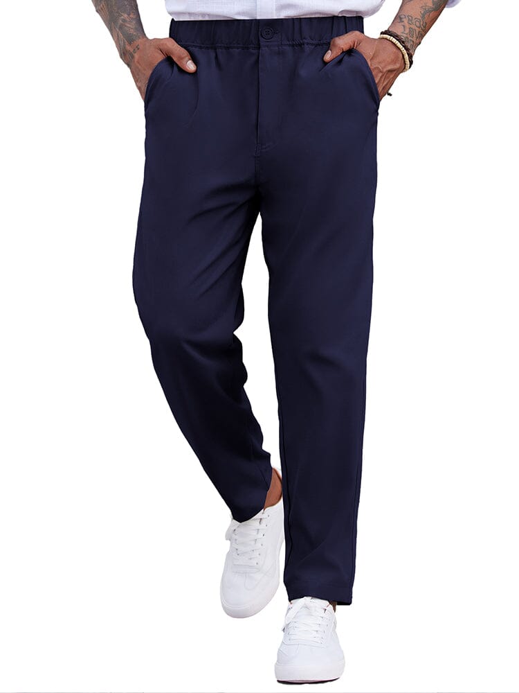 Men's Lightweight Drawstring Elastic Waist Pants