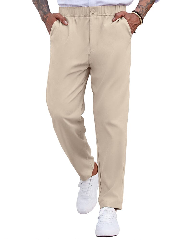 Men's Lightweight Drawstring Elastic Waist Pants
