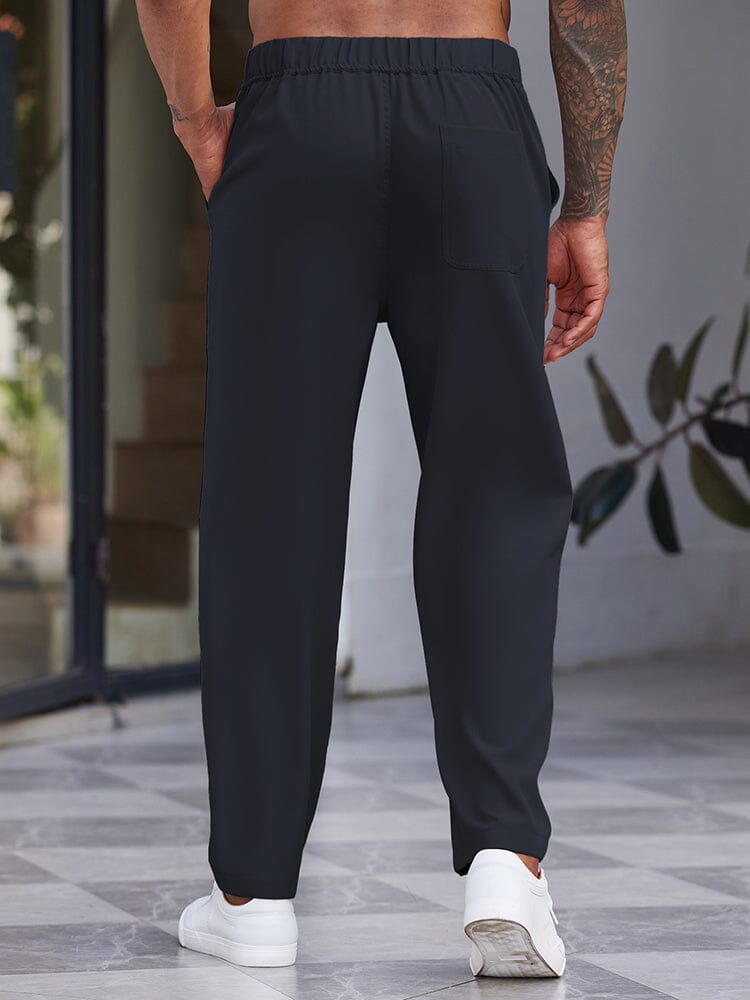 Men's Lightweight Drawstring Elastic Waist Pants