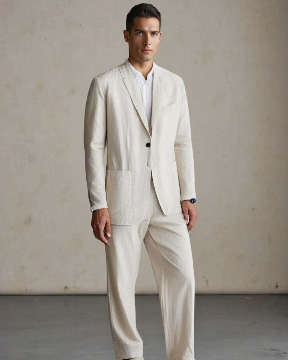 Men's Lightweight Linen Set for Casual Summer Style