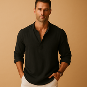 Men's Lightweight Long Sleeve V-Neck Shirt