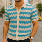 Men's Lightweight Open-Knit Polo Shirt